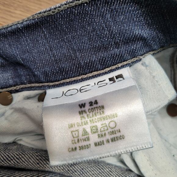 Joes Jeans Womens 24 Blue Crop Classiccore Low Rise Mom Casual Denim Stretch - Picture 5 of 10